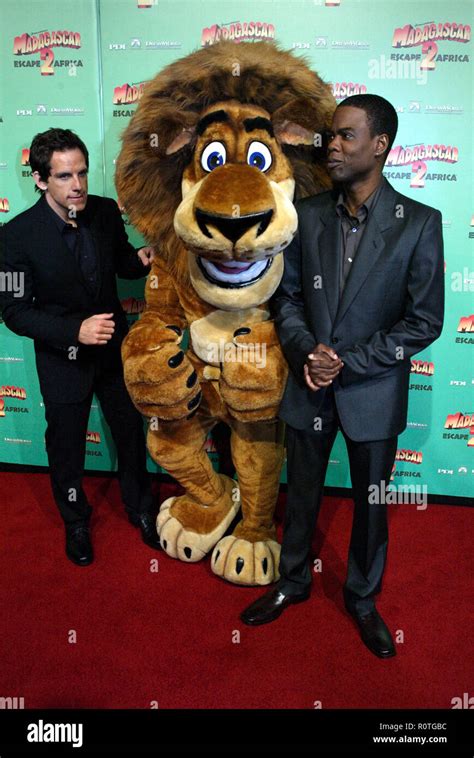 Ben Stiller, Chris Rock and Alex the Lion The premiere of Madagascar ...