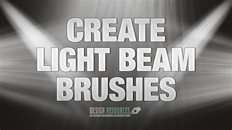 How to create Light Beam Brushes — Photoshop Tutorial - YouTube