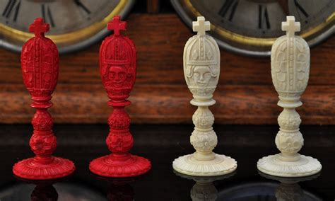 Ivory Burmese Antique Chess Set, Type II - Chess Antiques