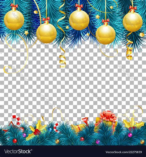 Christmas and new year frame Royalty Free Vector Image