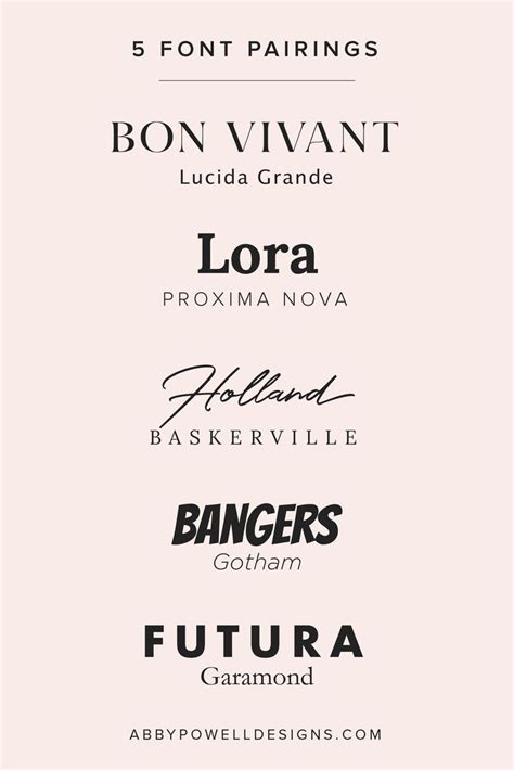 5 Stunning Font Pairings That Are Perfect For Your Business Branding | Tendencias diseño grafico ...