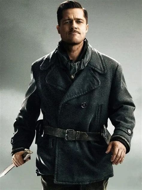 Inglourious Basterds Brad Pitt Peacoat | Inglourious Basterds Coat