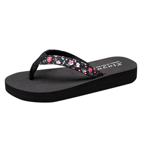 B91xZ Beach Flip Flops Women Female Style Sandals Slipper Flat Beach ...