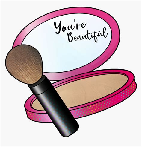 Transparent Makeup Brush Clipart - Sticker Make Up Png, Png Download - kindpng