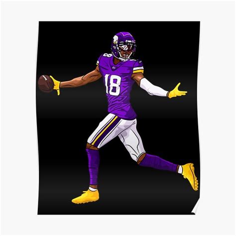 "Justin Jefferson Touchdown" Poster for Sale by DanileLuiz | Redbubble