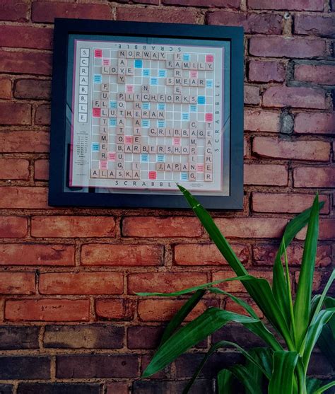 DELUXE Personalized Scrabble Wall Art - Etsy