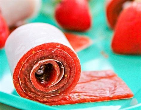 Homemade Fruit Roll Ups | Strawberry Fruit Leather Recipe