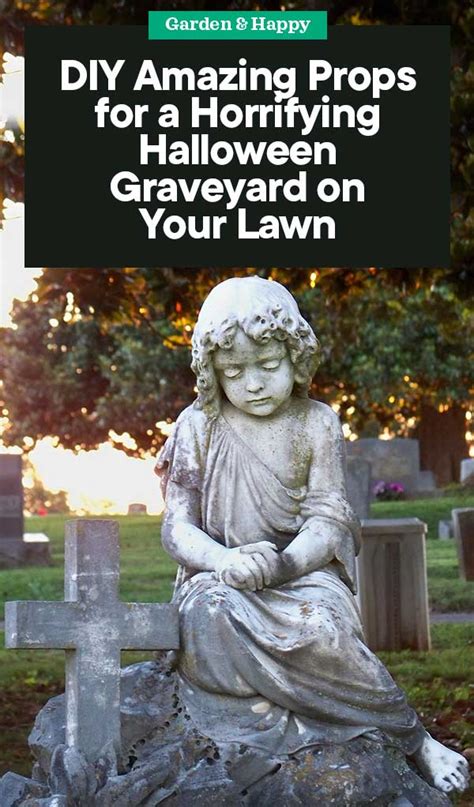 DIY Amazing Props for a Horrifying Halloween Graveyard on Your Lawn - Garden and Happy