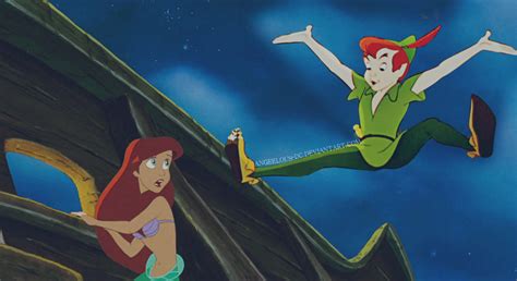 Ariel/Peter Pan by angeelous-dc on DeviantArt