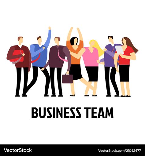 Working people cartoon characters business Vector Image