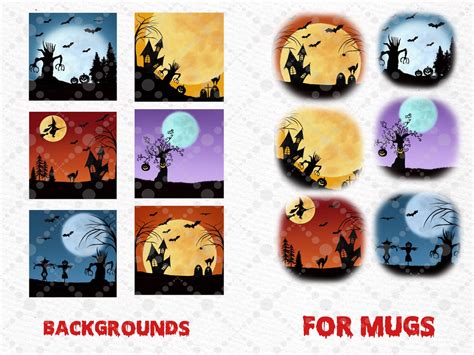 Halloween Background: halloween Landscape Autumn - Etsy