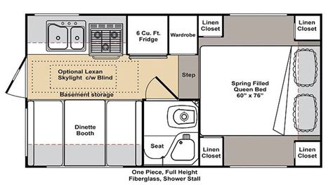 Floor Plans For Slide On Campers - floorplans.click