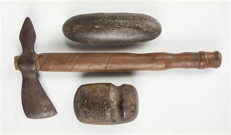 Native American Axe, Stone Axe & Grinding Stone | Cottone Auctions