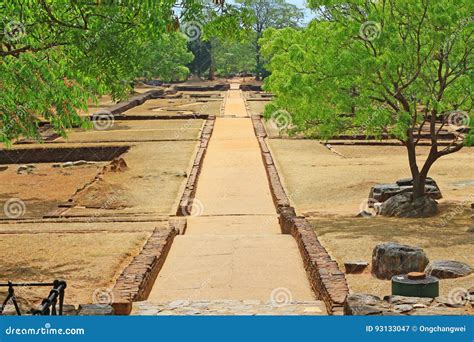 Sigiriya Water Garden - Sri Lanka UNESCO World Heritage Stock Image - Image of ruins, garden ...