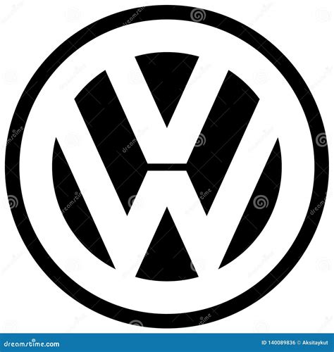 Volkswagen VW Logo Icon Car Manufacturer Editorial Image ...