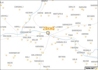 Zakho (Iraq) map - nona.net