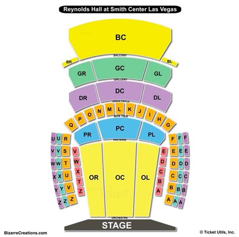 Smith Center Seating Chart With Seat Numbers - Center Seating Chart