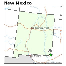 Jal New Mexico Map - Camila Violante