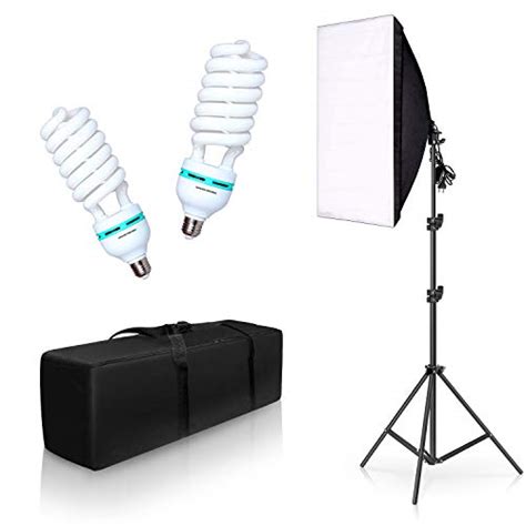 Photography Lighting Kit, 800W Softbox Photography Kit Continuous Lighting System Studio ...