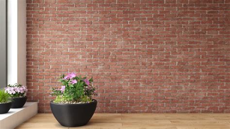 Brick Room with Plants - Video Meeting Backgrounds