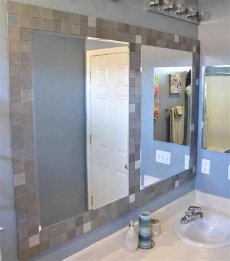 Framing A Bathroom Mirror With Tile – Everything Bathroom