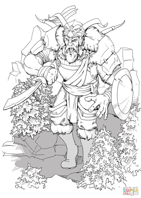 Dungeons and Dragons Giant coloring page | Free Printable Coloring Pages