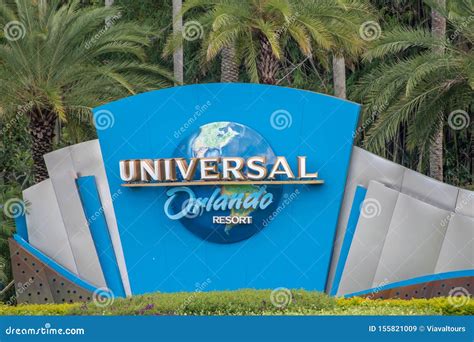 Universal Orlando Logo at Universal Studios Area 3. Editorial Stock ...