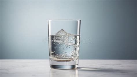 Glass of Drinking Water on White Background. Generative AI Stock Photo ...