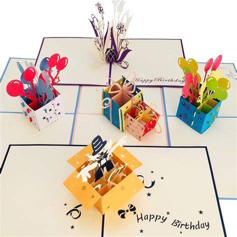 Pop Up Card 5 Pack by DEVINE Popup Cards | 3D Birthday Card for Kids ...