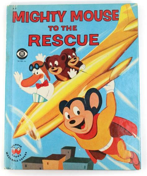 Mighty Mouse To The Rescue Vintage 1958 Wonder Books Children's Book ...