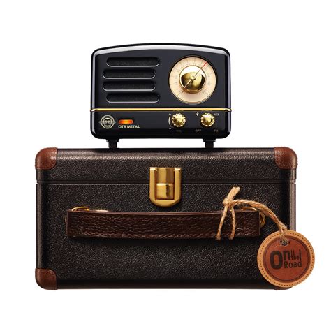 Retro Wireless Bluetooth Speaker FM/AUX Radio with Old Fashioned Classic Style - MUZEN OTR® -Black