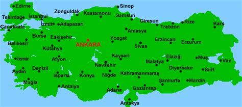 Cities In Turkey Map - Hazel Korella