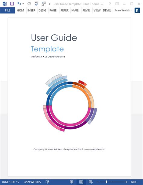 User Guide Templates (5 x MS Word) – Templates, Forms, Checklists for ...