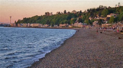 Urban Landscape, Native Landscape: Alki Beach at Sunset