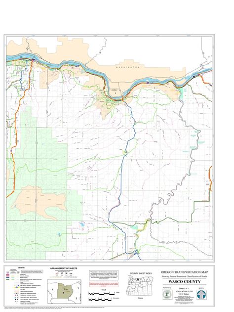 Wasco County Sheet 1 Map by Avenza Systems Inc. | Avenza Maps