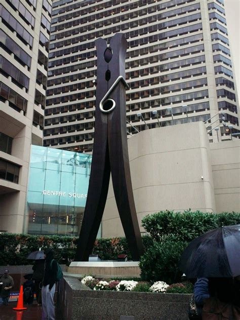 Claes Oldenburg Sculpture Clothespin 1976 Is Best Described as