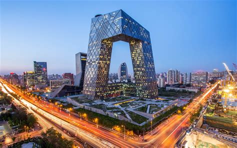 Download wallpapers CCTV Building, Beijing, 4k, modern architecture ...