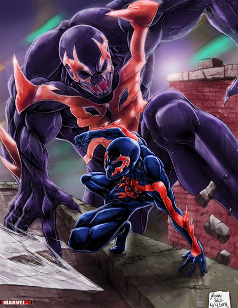 Spiderman and Venom 2099 by TheArtistJ on DeviantArt