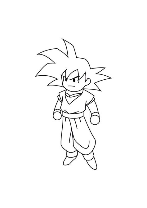 goku outline I by yamamoto87 on DeviantArt