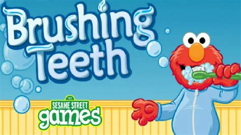 Sesame Street Elmo Brushing Teeth Kids Game Children Hygiene Education - YouTube