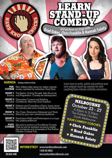 Learn stand-up comedy in Melbourne this October with Chris Franklin