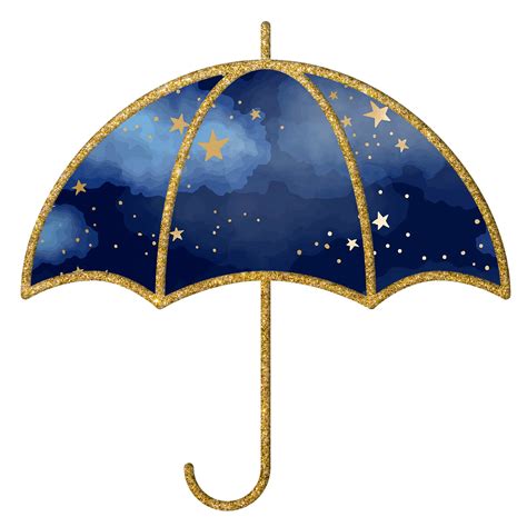 Download Umbrella, Stars, Moon. Royalty-Free Stock Illustration Image ...