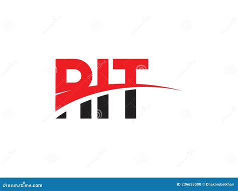 RIT Letter Initial Logo Design Vector Illustration Stock Illustration ...