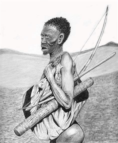 Khoi-San Drawing by John Barnard - Fine Art America