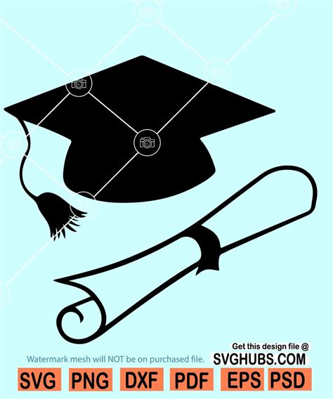 Graduation Cap Cup Wrap Svg