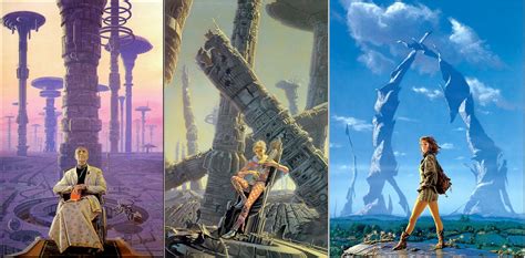 Cover Art For Isaac Asimov's Foundation Trilogy by Michael Whelan : RetroFuturism