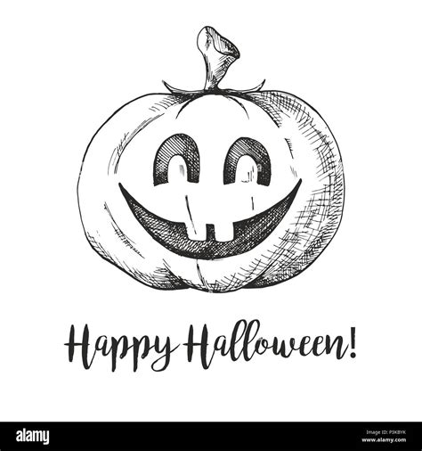 Sticker Halloween pumpkin. Happy Halloween Vector illustration Stock ...