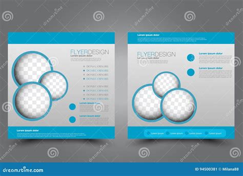 Square Flyer Template. Brochure Design Stock Vector - Illustration of style, paper: 94500381