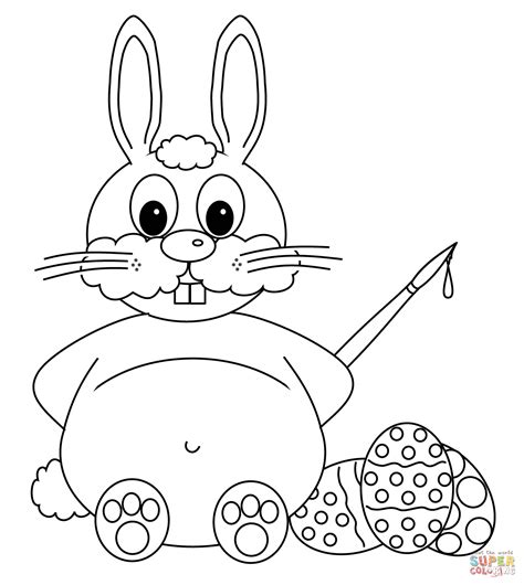 Easter Bunny Face Coloring Pages at GetColorings.com | Free printable colorings pages to print ...