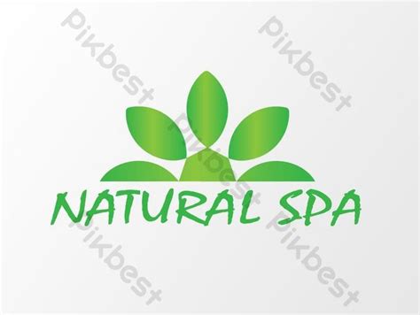 Green Natural SPA Logo Vector Graphic Element PNG Images | AI Free ...